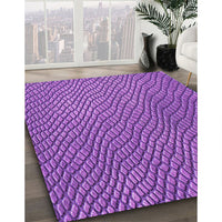 Patterned Purple Rug, pat3542pur