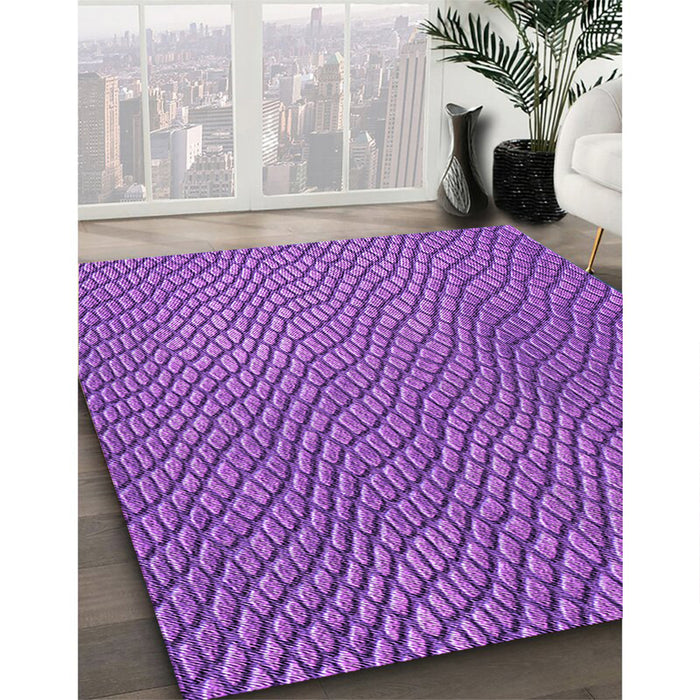 Machine Washable Transitional Purple Rug in a Family Room, wshpat3542pur