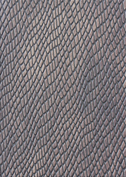 Patterned Dark Gray Novelty Rug, pat3542