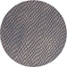 Sideview of Patterned Dark Gray Novelty Rug, pat3542