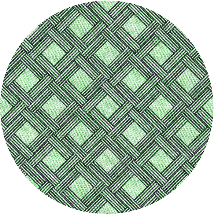 Square Patterned Charcoal Blue Rug, pat3543grn