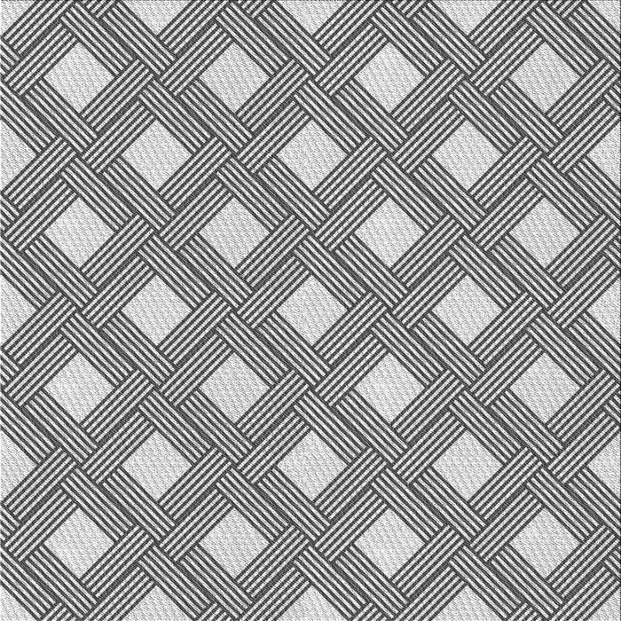 Round Patterned Gray Rug, pat3543gry