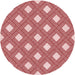 Square Patterned Red Rug, pat3543rd