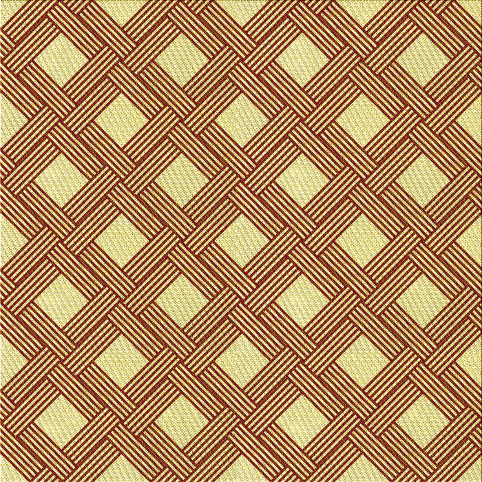 Round Patterned Red Rug, pat3543yw