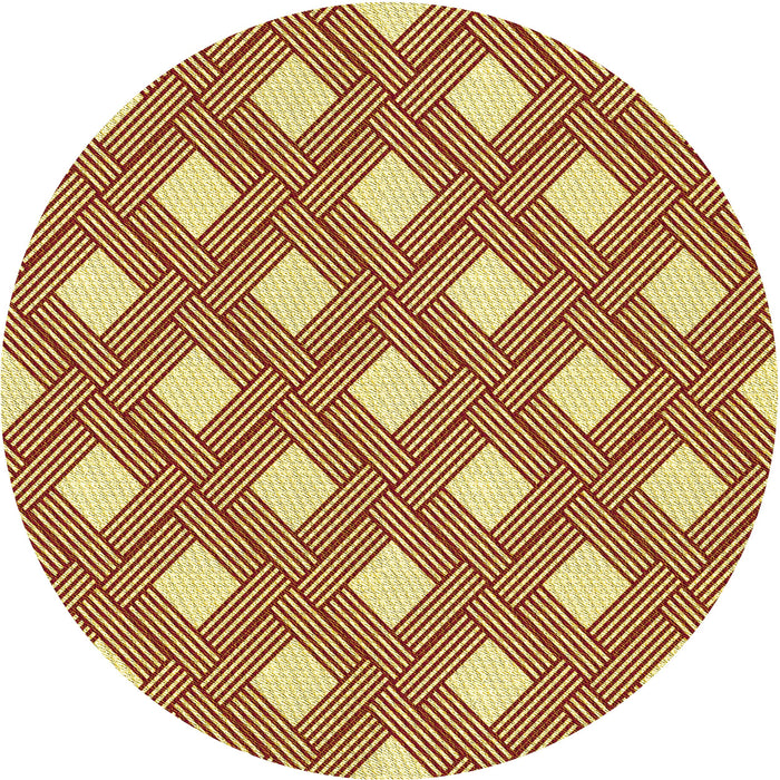 Square Patterned Red Rug, pat3543yw