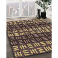 Patterned Bakers Brown Rug, pat3544brn