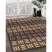 Patterned Bakers Brown Rug in Family Room, pat3544brn