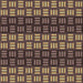 Round Patterned Bakers Brown Rug, pat3544brn