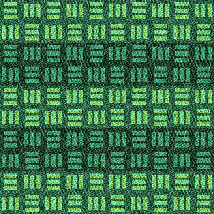 Round Patterned Deep Teal Green Rug, pat3544grn