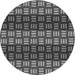 Square Machine Washable Transitional Dark Gray Black Rug in a Living Room, wshpat3544gry