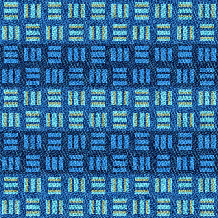 Round Machine Washable Transitional Blueberry Blue Rug, wshpat3544lblu