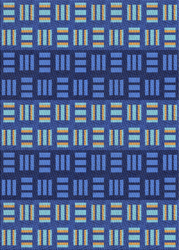 Patterned Iceberg Blue Novelty Rug, pat3544