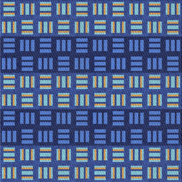Square Patterned Iceberg Blue Novelty Rug, pat3544