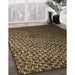 Machine Washable Transitional Copper Brown Rug in a Family Room, wshpat3545brn