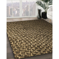 Patterned Copper Brown Rug, pat3545brn