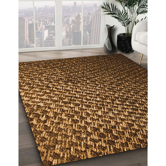 Machine Washable Transitional Orange Rug in a Family Room, wshpat3545org