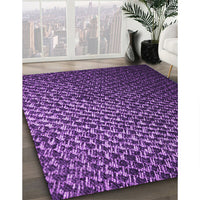 Patterned Purple Rug, pat3545pur