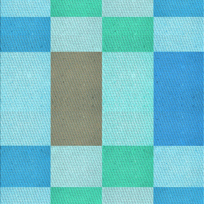 Machine Washable Transitional Macaw Blue Green Rug, wshpat3546lblu