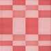 Round Patterned Pastel Pink Rug, pat3546rd