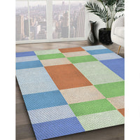 Patterned Platinum Gray Novelty Rug, pat3546