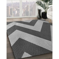 Patterned Dark Gray Rug, pat3547gry