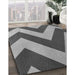 Patterned Dark Gray Rug in Family Room, pat3547gry