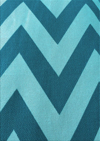 Machine Washable Transitional Dark Cyan Green Rug, wshpat3547lblu