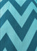 Patterned Dark Cyan Green Rug, pat3547lblu