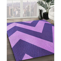 Patterned Amethyst Purple Rug, pat3547pur