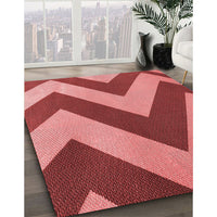 Patterned Red Rug, pat3547rd