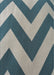 Patterned Dark Blue Grey Blue Novelty Rug, pat3547