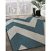 Machine Washable Transitional Dark Blue Grey Blue Rug in a Family Room, wshpat3547