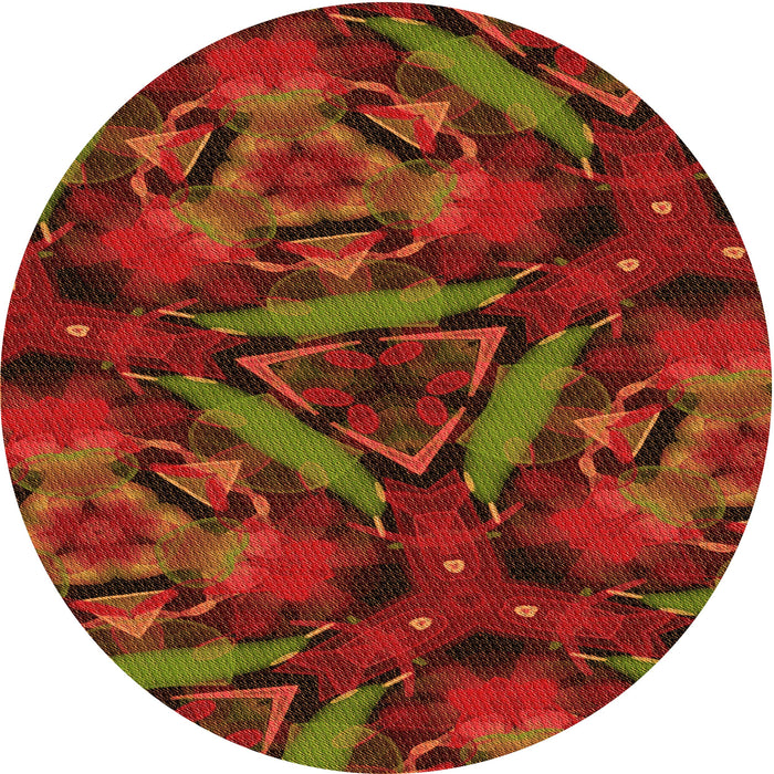 Square Machine Washable Transitional Tomato Red Rug in a Living Room, wshpat3548org