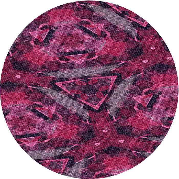 Square Machine Washable Transitional Carbon Red Rug in a Living Room, wshpat3548pur