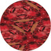 Square Machine Washable Transitional Red Rug in a Living Room, wshpat3548rd