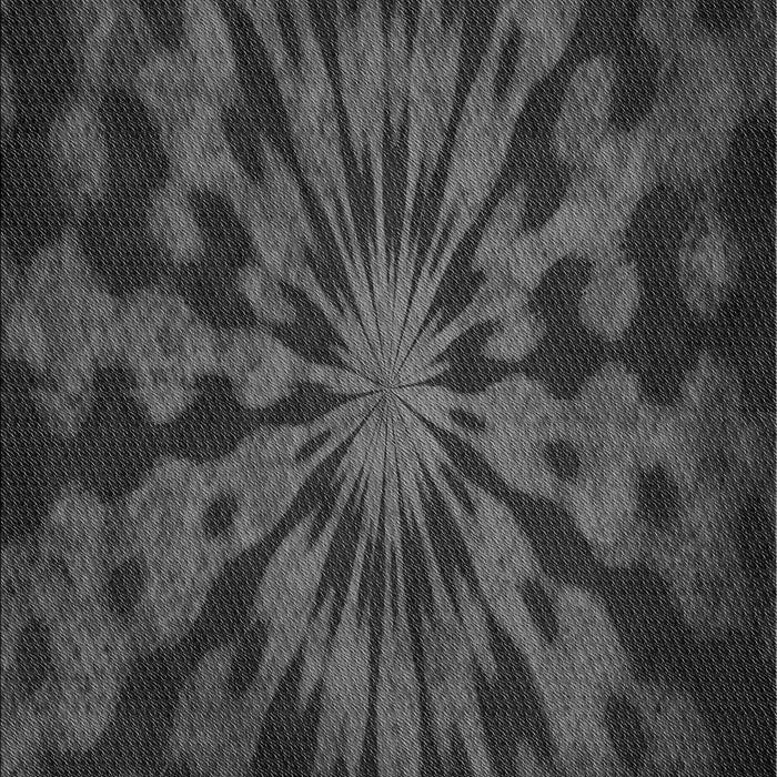 Machine Washable Transitional Charcoal Black Rug, wshpat3549gry