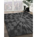 Machine Washable Transitional Charcoal Black Rug in a Family Room, wshpat3549gry
