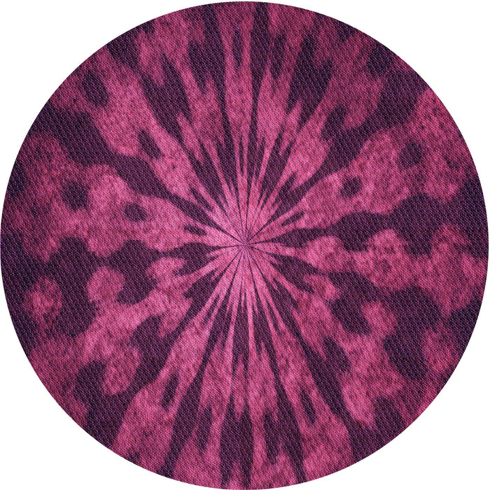 Square Machine Washable Transitional Medium Violet Red Pink Rug in a Living Room, wshpat3549pur