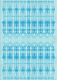 Machine Washable Transitional Blue Rug, wshpat355lblu