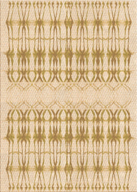 Machine Washable Transitional Golden Blonde Gold Rug, wshpat355org