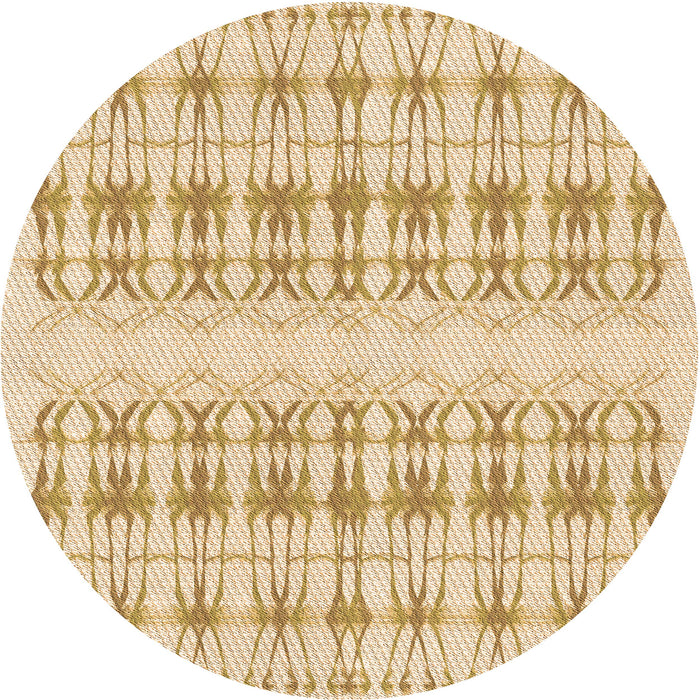 Square Patterned Golden Blonde Gold Rug, pat355org