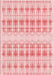 Patterned Light Red Pink Rug, pat355rd