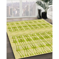 Patterned Brown Rug, pat355yw