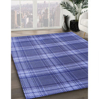 Patterned Sky Blue Rug, pat3550blu