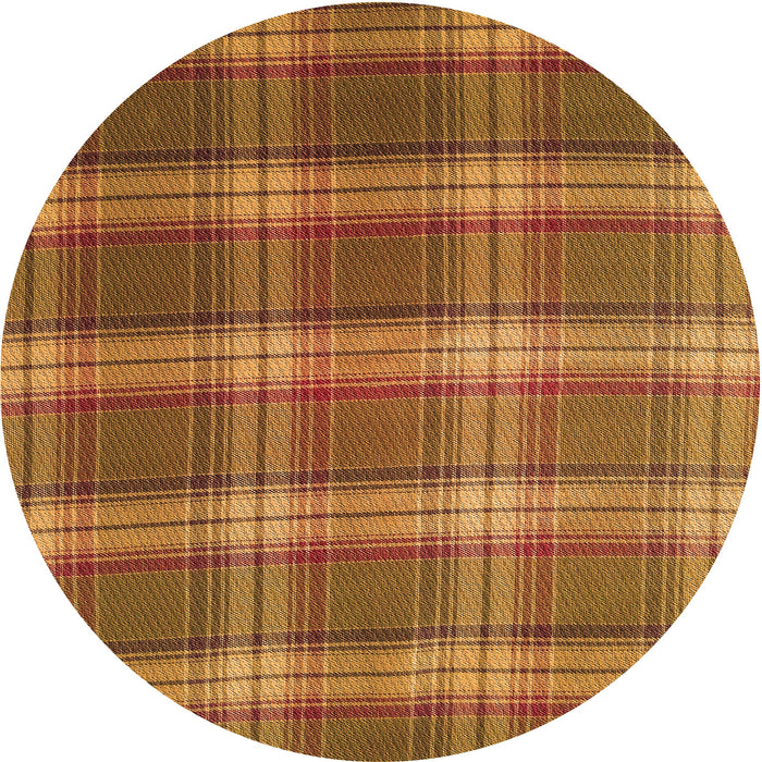 Square Patterned Orange Rug, pat3550org