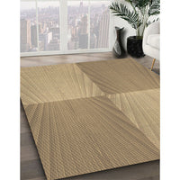 Patterned Brown Sand Brown Rug, pat3551brn