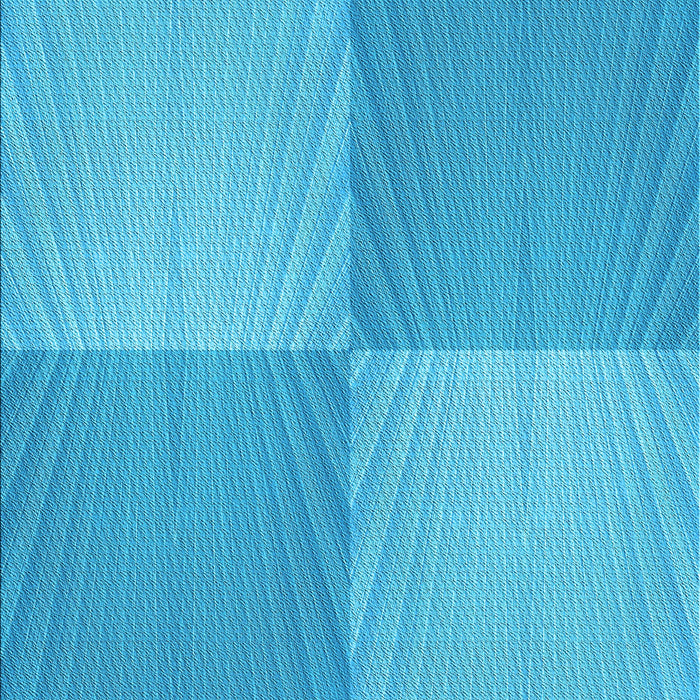 Patterned Bright Cyan Blue Rug, pat3551lblu