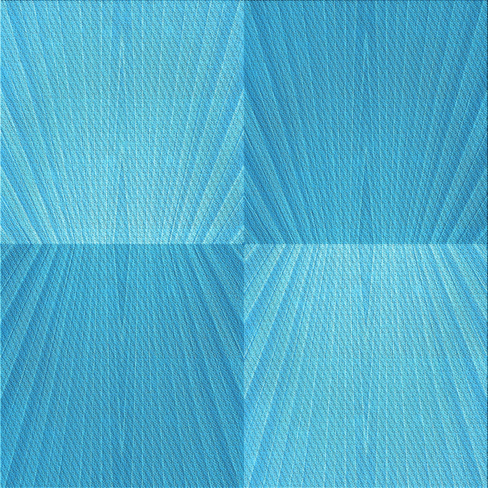 Round Machine Washable Transitional Bright Cyan Blue Rug, wshpat3551lblu