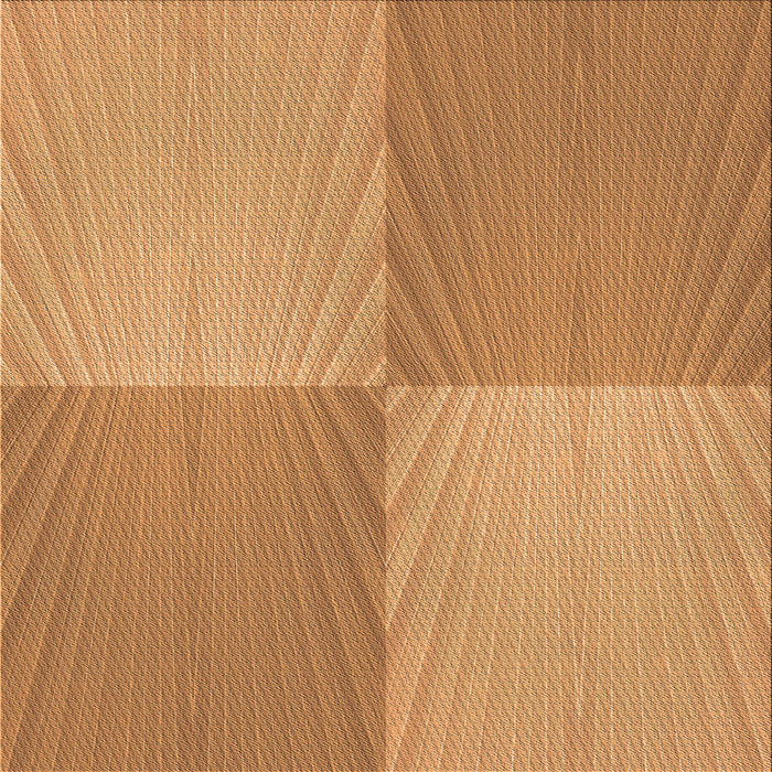 Round Patterned Orange Rug, pat3551org