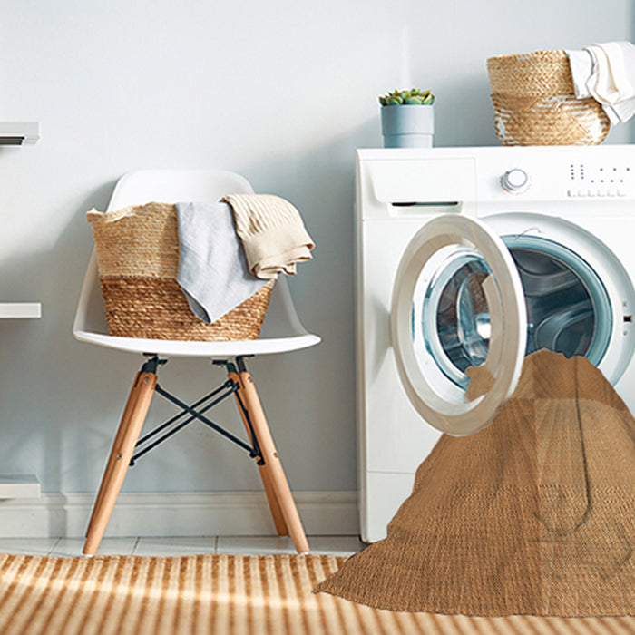 Machine Washable Transitional Orange Rug in a Washing Machine, wshpat3551org